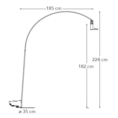 Lampadar I-MAISON-PT-BCO