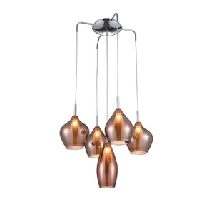 Lustra AMBER MILANO 5 COPPER AZ3172