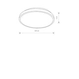 Plafoniera AGNES ROUND LED PRO 22W 3000K 10971
