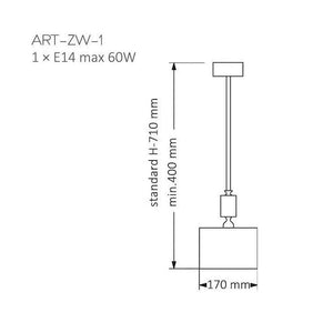 Lustra ARTU ART-ZW-1(N) Lucente - Home & Lighting