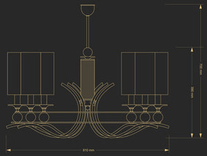 Candelabru Ruta Rut-Zw-6(N/A) Lucente - Home & Lighting