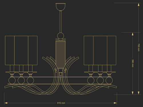 Candelabru Ruta Rut-Zw-6(N/A) Lucente - Home & Lighting