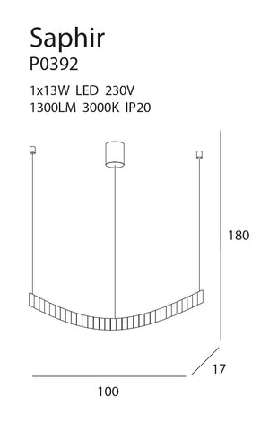 Lustra SAPHIR P0392 Lucente - Home & Lighting