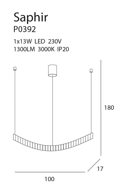 Lustra SAPHIR P0392 Lucente - Home & Lighting