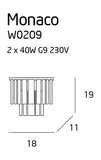 Aplica Monaco W0209 Lucente - Home & Lighting