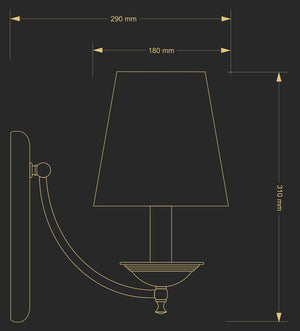 Aplica San Marino San-K-1(P/A) Lucente - Home & Lighting