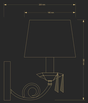 Aplica Monza Mon-K-1(P/A) Lucente - Home & Lighting