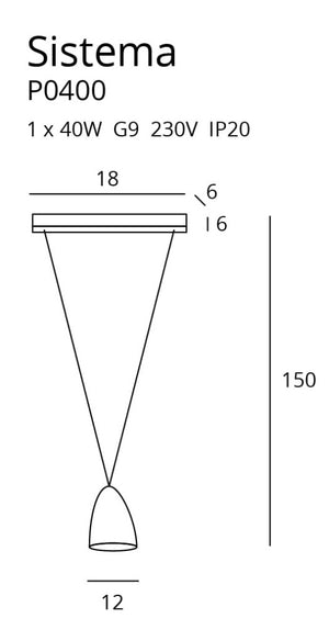 Lustra SISTEMA P0400 Lucente - Home & Lighting