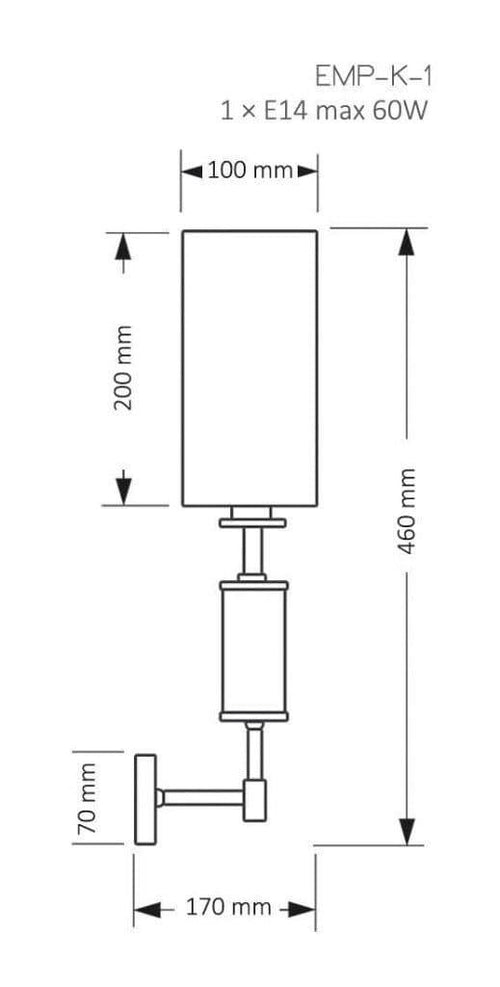 Aplica EMPOLI EMP-K-1(Z) Aplice Clasice Lucente