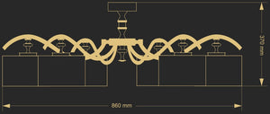 Candelabru Averno Ave-Pl-6(N/A) / Abajure Versace Lucente - Home & Lighting