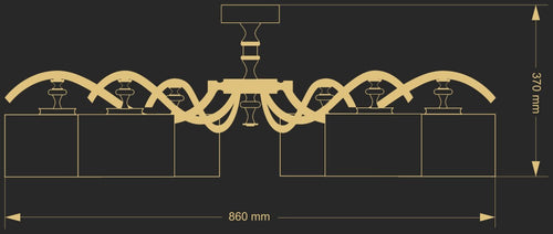 Candelabru Averno Ave-Pl-6(N/A) / Abajure Versace Lucente - Home & Lighting