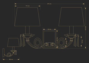 Aplica Monza Mon-K-2(P/A) Lucente - Home & Lighting