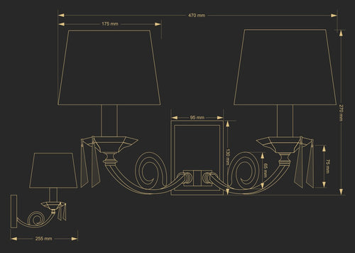 Aplica Monza Mon-K-2(P/A) Lucente - Home & Lighting