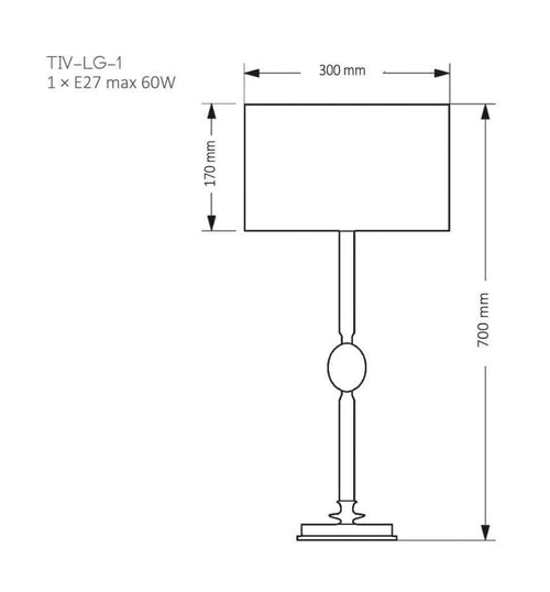 Veioza TIVOLI TIV-LG-1(N) Lucente - Home & Lighting