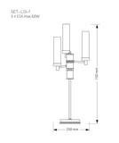 Veioza SETI SET-LG-1(Z) Lucente - Home & Lighting