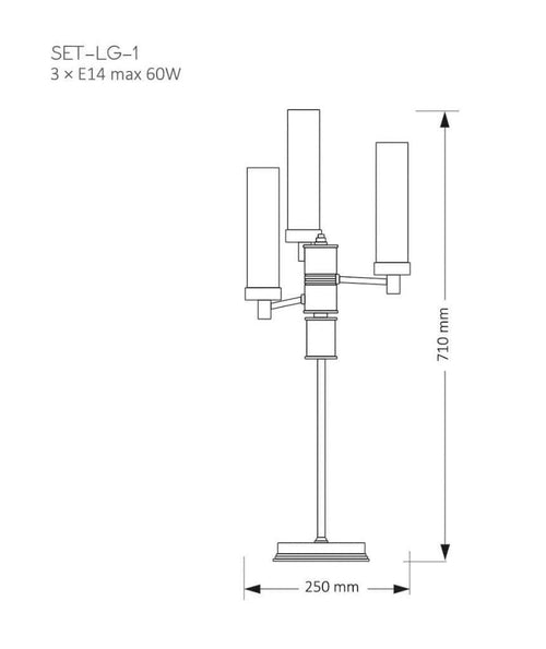 Veioza SETI SET-LG-1(Z) Lucente - Home & Lighting