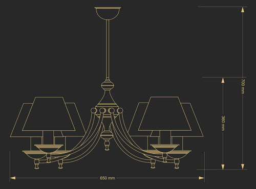 Candelabru San Marino San-Zw-6(P/A) Lucente - Home & Lighting