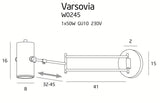 Aplica Varsovia W0245 Lucente - Home & Lighting