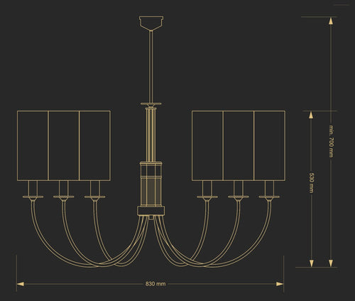 Candelabru Safira Saf-Zw-6(Z/A) Lucente - Home & Lighting