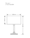 Veioza TIVOLI TIV-LN-1(N) Lucente - Home & Lighting