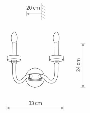 Aplica HAMPTON II 8155 Lucente - Home & Lighting