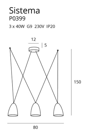 Lustra SISTEMA P0399 Lucente - Home & Lighting