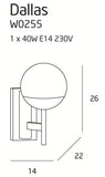 Aplica Dallas W0255 Aplice Clasice Lucente