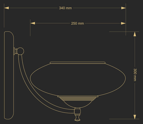 Aplica San Marino SAN-K-1(P) Lucente - Home & Lighting