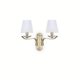 Aplica Pegaso Ap2 Ottone Satinato 197708 Lucente - Home & Lighting