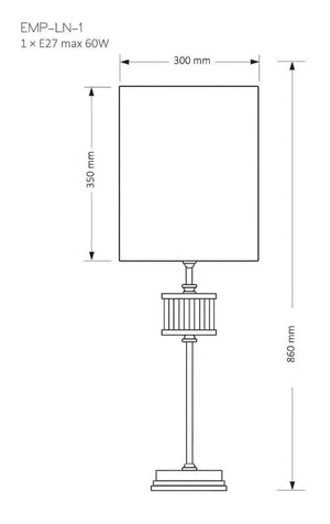 Veioza EMPOLI EMP-LN-1(N) Lucente - Home & Lighting