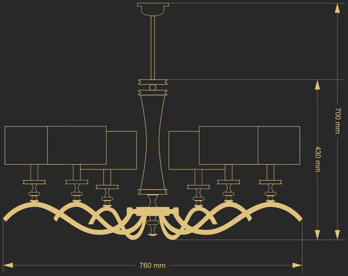 Candelabru Averno Ave-Zw-6(Z/A) Lucente - Home & Lighting