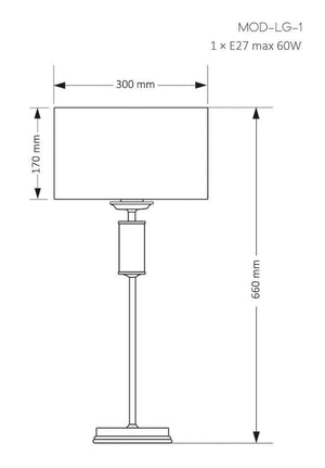 Veioza MODESTO MOD-LG-1(CC) Lucente - Home & Lighting