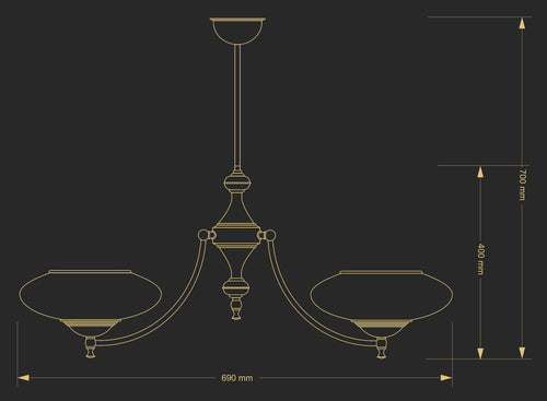 Candelabru San Marino SAN-ZW-2(P) Lucente - Home & Lighting