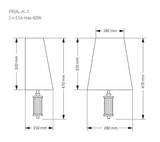 Aplica PRATO PRA-K-1(Z) Lucente - Home & Lighting