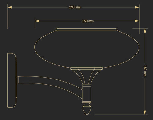 Aplica Decor Dec-K-1(P) Aplice Clasice Lucente