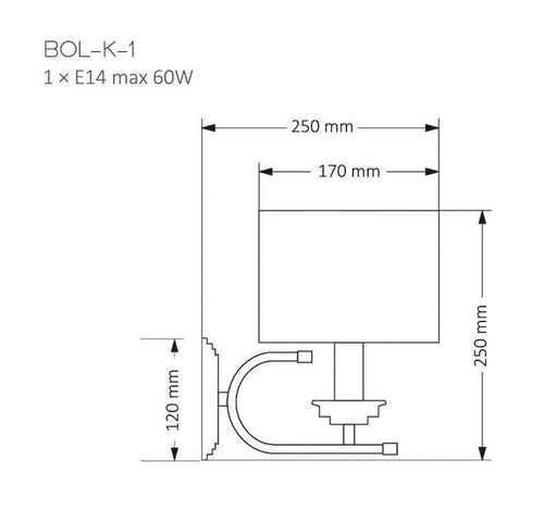 Aplica BOLT BOL-K-1(N) - Lucente