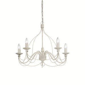 Candelabru Corte Sp5 Bianco Antico 005881 Lucente - Home & Lighting