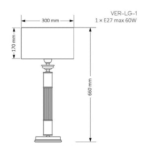 Veioza VERDE VER-LG-1(Z) Lucente - Home & Lighting