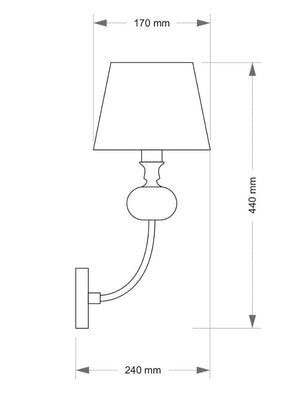 Aplica NARNI NAR-K-1(CZ) Lucente - Home & Lighting