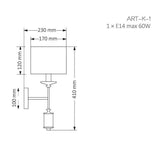 Aplica ARTU ART-K-1(N) - Lucente