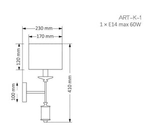 Aplica ARTU ART-K-1(N) - Lucente