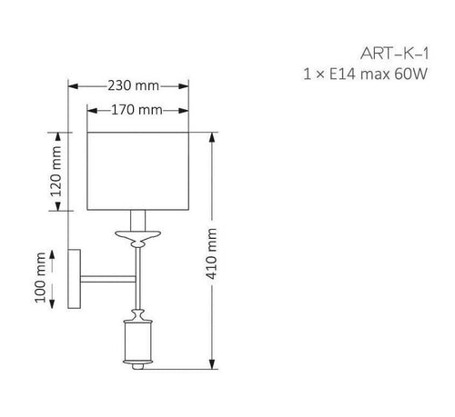 Aplica ARTU ART-K-1(N) - Lucente