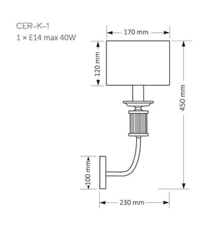 Aplica CERO CER-K-1(N) - Lucente