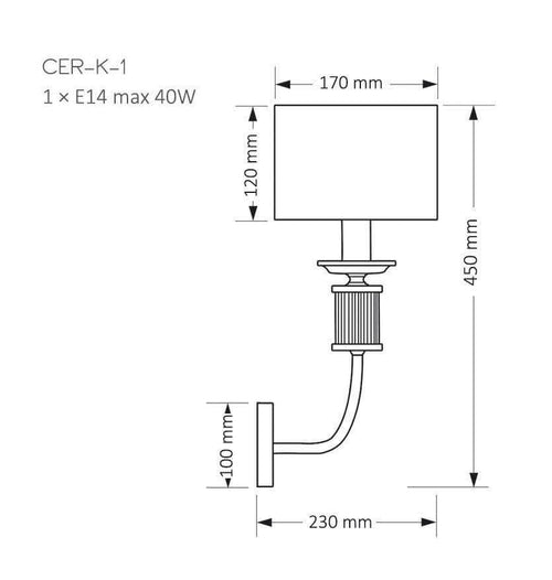 Aplica CERO CER-K-1(N) - Lucente