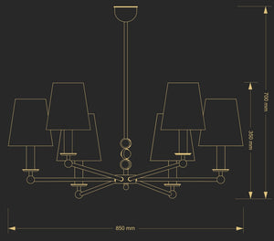 Candelabru Sara Sar-Zw-6(P/A) Lucente - Home & Lighting