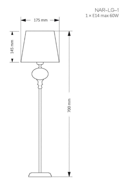 Veioza NARNI NAR-LG-1(BC) Lucente - Home & Lighting