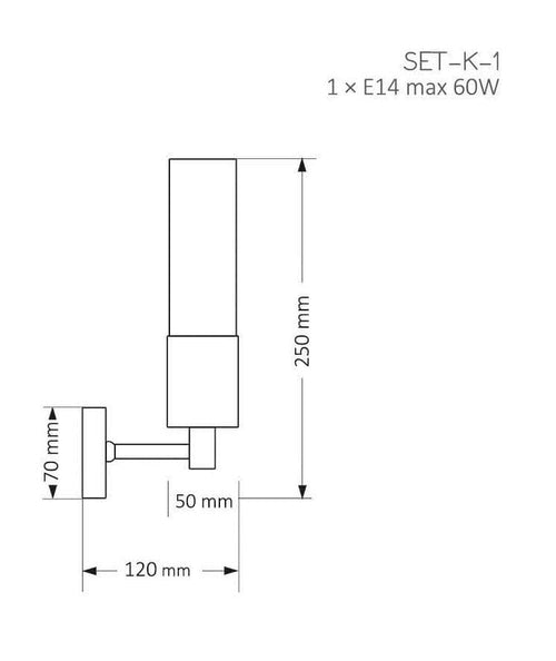 Aplica SETI SET-K-1(Z) Lucente - Home & Lighting