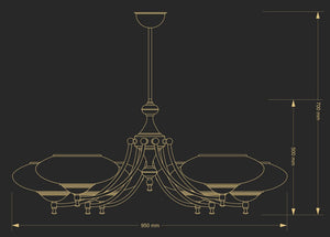Candelabru San Marino SAN-ZW-8(P) Lucente - Home & Lighting
