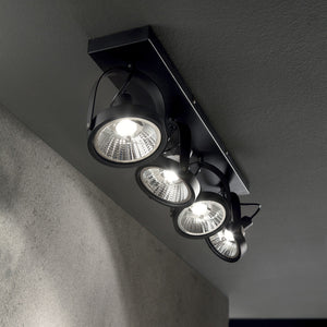 Aplica Glim Pl4 Nero 200255 Lucente - Home & Lighting