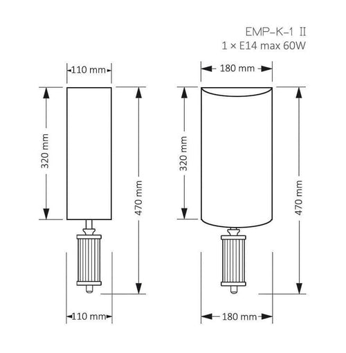 Aplica EMPOLI EMP-K-1(Z)II Aplice Clasice Lucente